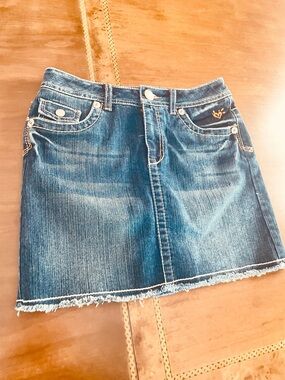 Justice girls Denim Mini Skort - Blue